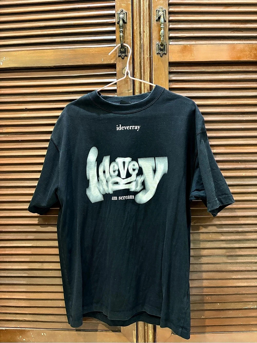 ideverray Am Scream Tee Black